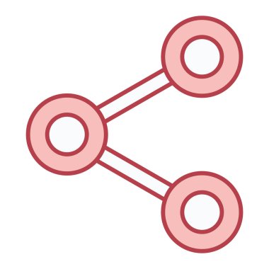 Paylaş. Web simgesi basit illüstrasyon