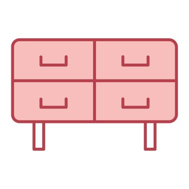 mobilya ikonu vektör illüstrasyonu