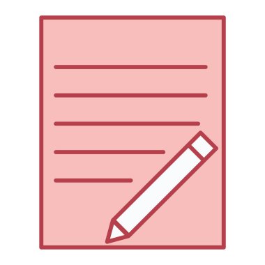 Belge. Web simgesi basit illüstrasyon