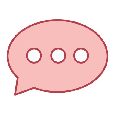 Sohbet kabarcığı vektör illüstrasyonu