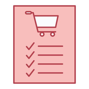 Alışveriş arabası simgesi, vektör illüstrasyonu