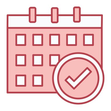 takvim anımsatıcı simgesi vektör illüstrasyon grafik tasarımı