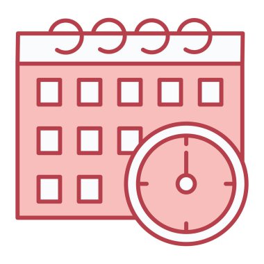 Takvim tarihi simgesi vektör illüstrasyon tasarımı