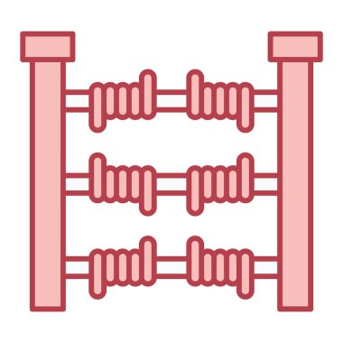 abaküs vektör simgesi modern illüstrasyon