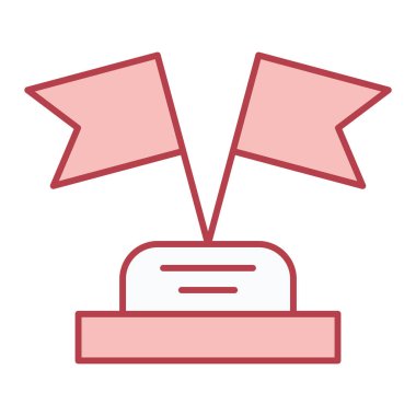 kupa simgesi vektör illüstrasyonu