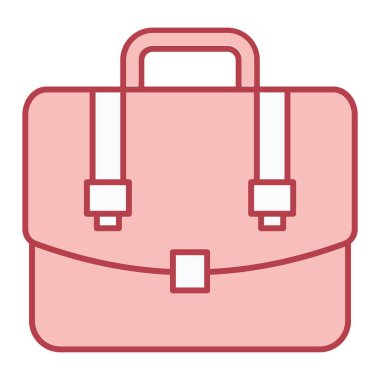 Çanta. Web simgesi basit illüstrasyon