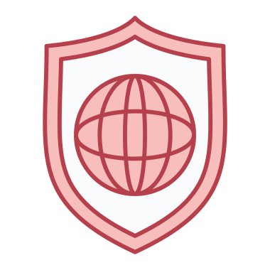 asma kilit ikon vektör illüstrasyon tasarımı ile kalkan