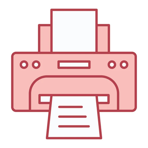 Drucker Web Symbol Einfache Illustration — Stockvektor