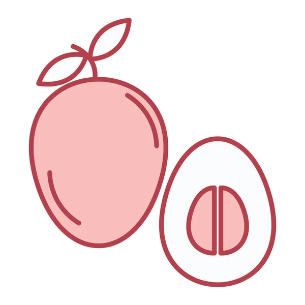 Färsk Frukt Och Grönsaker Vektor Illustration Grafisk Design — Stock vektor