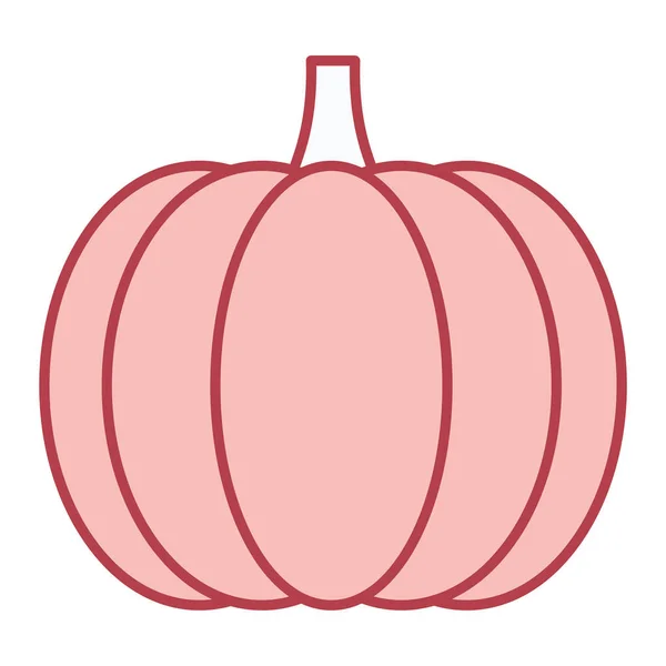 Pumpkin Icon Cartoon Illustration Halloween Vector Icons Isolated White Background — Stock Vector