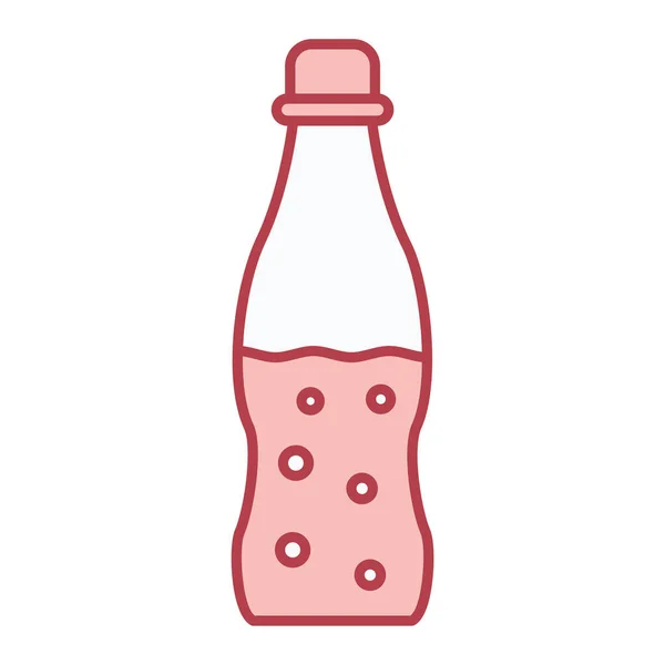 Botella Agua Icono Esquema Ilustración Los Iconos Vectores Cerveza Para — Archivo Imágenes Vectoriales