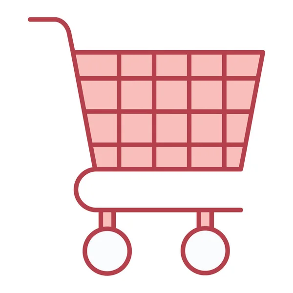Shopping Cart Icon Outline Market Store Vector Illustration Symbol Design — Stock Vector
