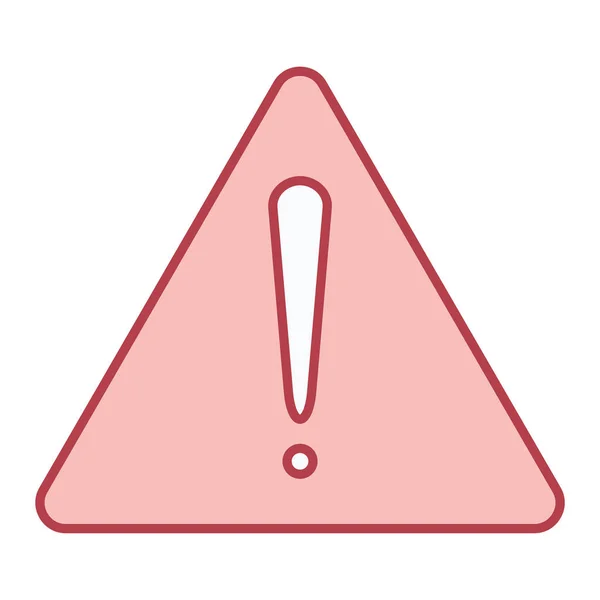 Exclamation Mark Icon Warning Symbol Danger Alert Vector Illustration — Stock Vector