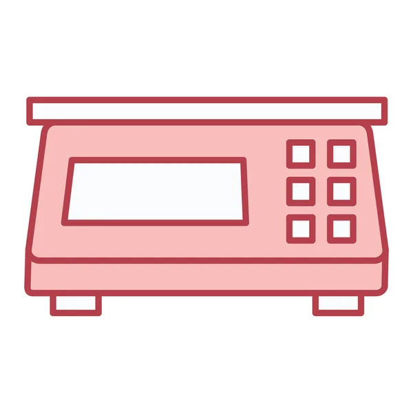 Icona Del Forno Microonde Illustrazione Schematica Delle Icone Vettoriali Tostapane — Vettoriale Stock