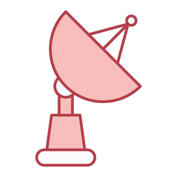satellite dish icon. outline illustration of radar vector icons for web