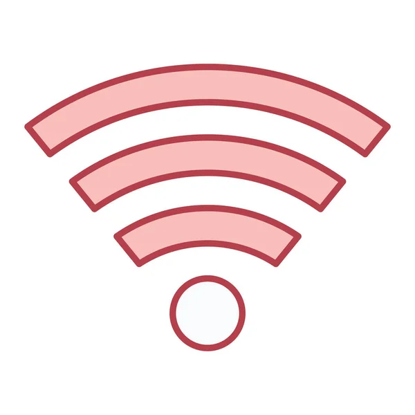 Σχεδιασμός Εικονογράφησης Διανύσματος Εικονιδίου Σήματος Wifi — Διανυσματικό Αρχείο