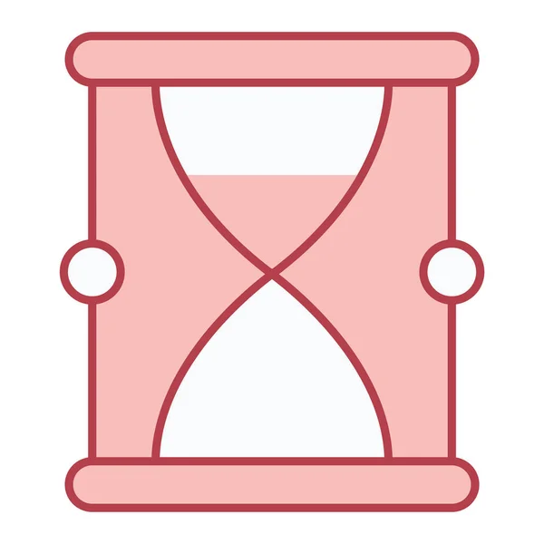 Пісочний Годинник Плоский Значок Векторні Ілюстрації — стоковий вектор