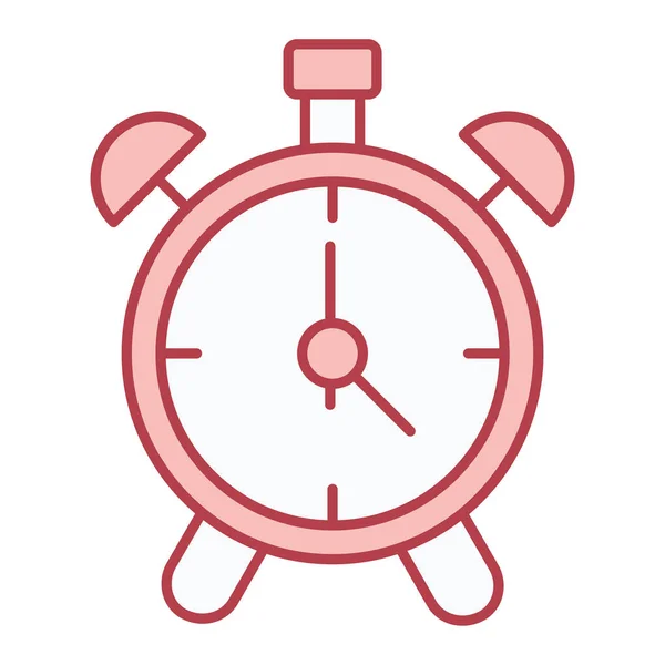 Tijd Alarm Klok Pictogram Vector Illustratie Ontwerp — Stockvector