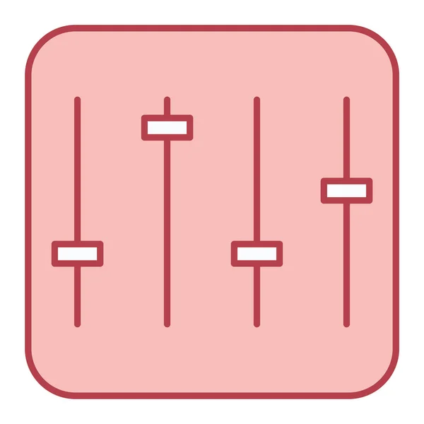 Equalizer Pictogram Vector Illustratie — Stockvector