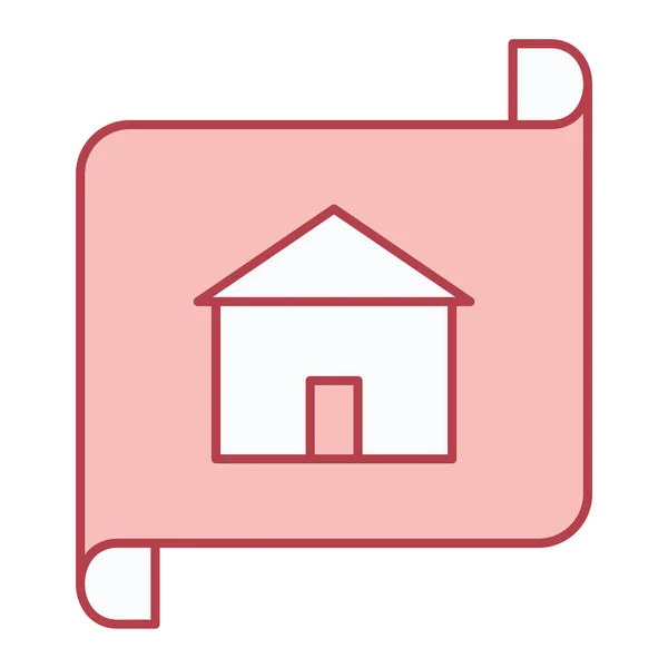 Huis Pictogram Vector Illustratie — Stockvector