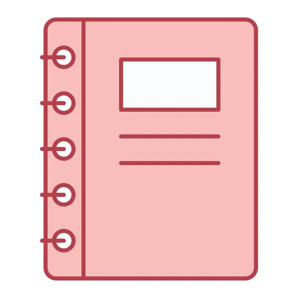Notebook Pictogram Vector Illustratie — Stockvector