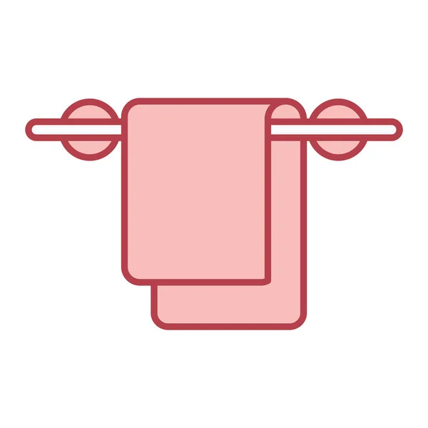 Handtuch Symbol Vektor Illustration — Stockvektor