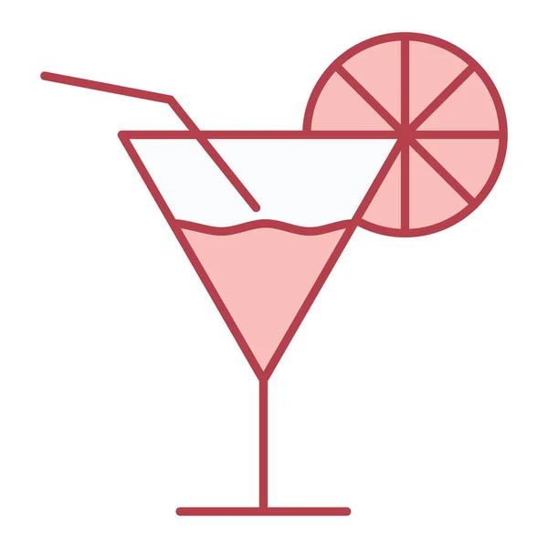 Cocktail Symbol Flache Abbildung Von Tequila Vektorsymbolen Für Webdesign — Stockvektor