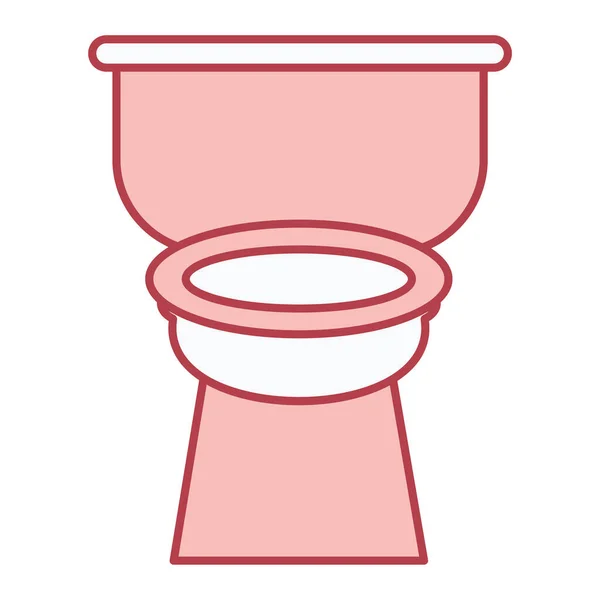 Toilettenschüssel Symbol Vektor Illustration Grafik Design — Stockvektor