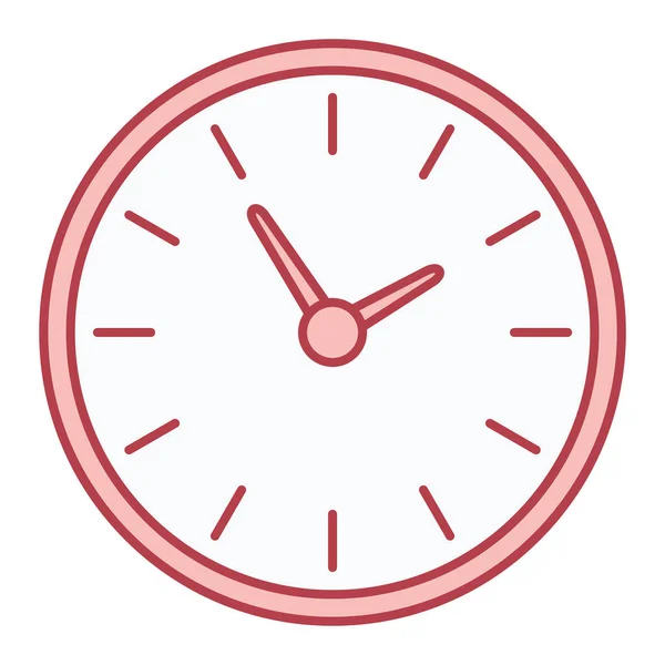 時計のアイコン 時間ベクトルのアイコンのフラットイラスト — ストックベクタ