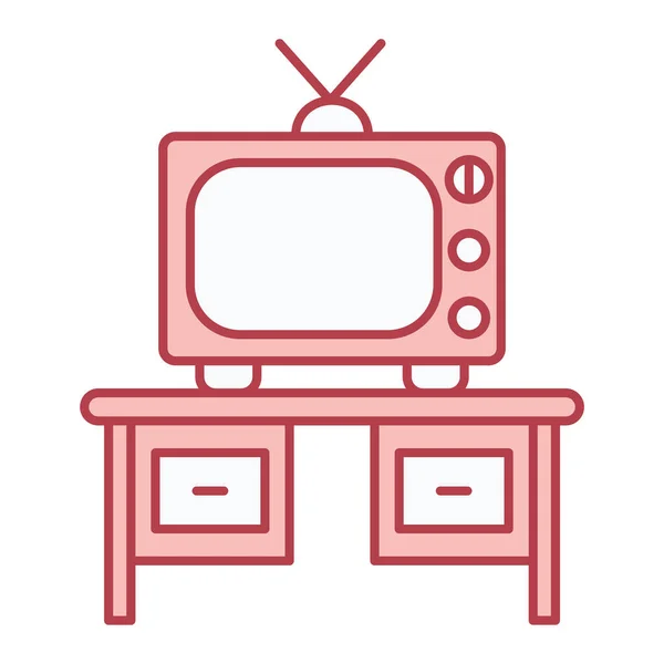 Εικονίδιο Τηλεόραση Σχεδιασμός Ιστοσελίδων — Διανυσματικό Αρχείο