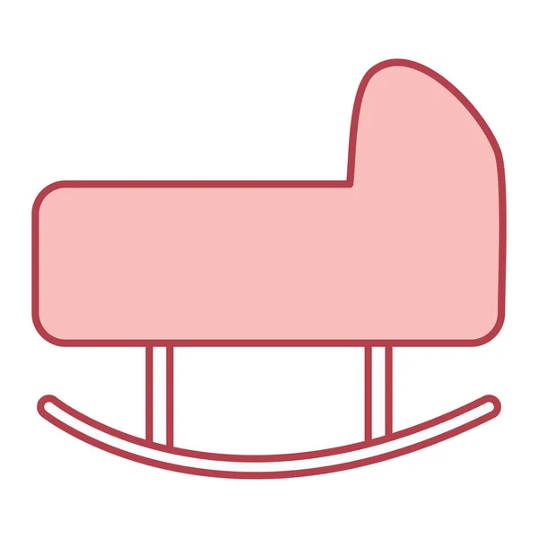 Vector Illustration Baby Chair Icon — Vetor de Stock