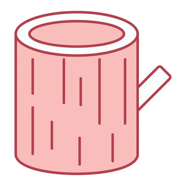 Koffiebeker Icoon Schets Illustratie Van Waterpijp Vector Pictogrammen Voor Web — Stockvector