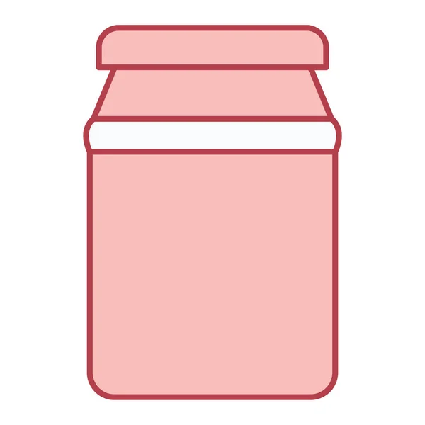 Jar Jam Icon Outline Illustration Mason Bottle Vector Icons Web — ストックベクタ