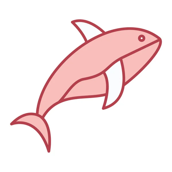 Fisch Symbol Vektor Illustration — Stockvektor