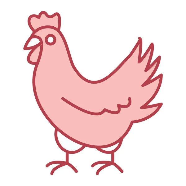 Chicken Logo Design Vector Illustration — Stock Vector