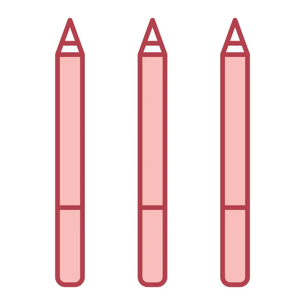 Ceruza Ikon Vektor Illusztráció — Stock Vector