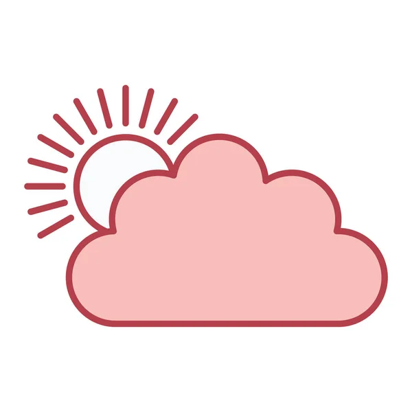 Chmura Ikona Ilustracja Pogoda Wektor — Wektor stockowy
