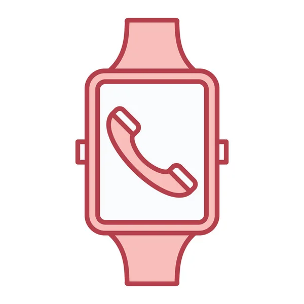 Smartwatch Smartphone Smart Watch Vector Illustration — Stock Vector