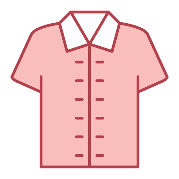 Camisa Ícone Web Ilustração Simples —  Vetores de Stock