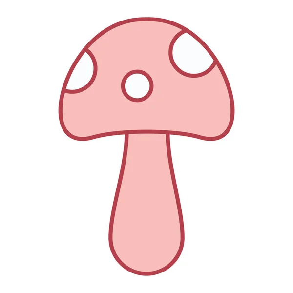 Mushroom Icon Cartoon Amanita Mushrooms Vector Illustration Web — Stock Vector