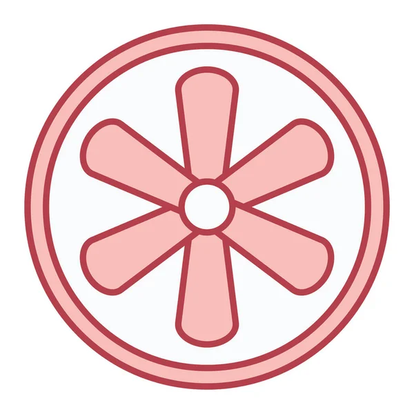 Flower Icon Simple Illustration Ribbon Vector Icons Web — ストックベクタ