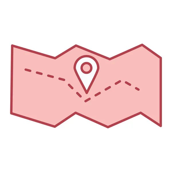 地図ピンアイコンベクトルイラスト — ストックベクタ