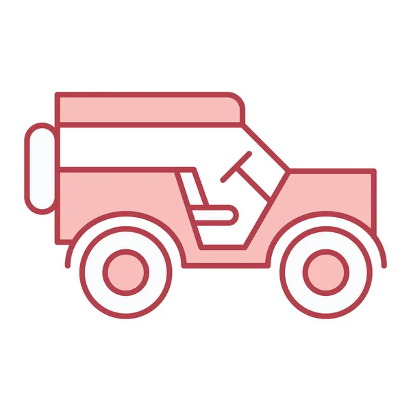 Pictogram Van Het Voertuig Schets Illustratie Van Truck Vector Pictogrammen — Stockvector
