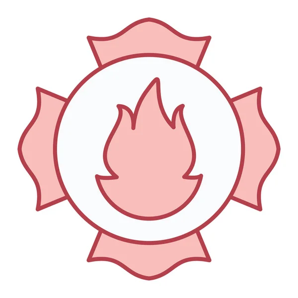 Ilustracja Wektorowa Ikony Płomienia — Wektor stockowy