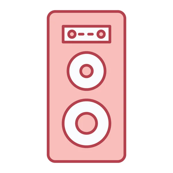 Music Speaker Icon Simple Illustration Sound System Vector Icons Web — Image vectorielle