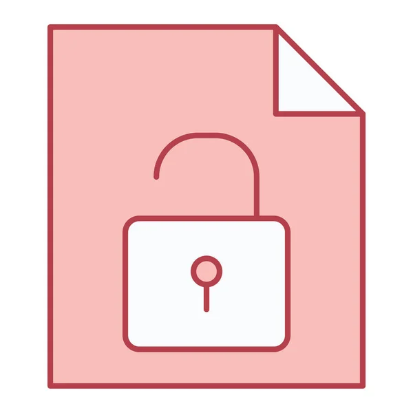 Lock Web Icon Simple Illustration — Stock Vector