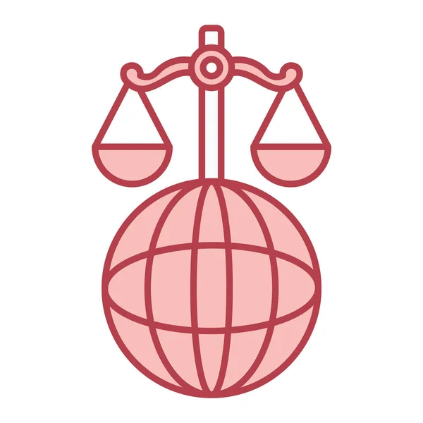 Ilustración Vectorial Seo Símbolo Equilibrio Conjunto Ley Justicia Signo Stock — Vector de stock