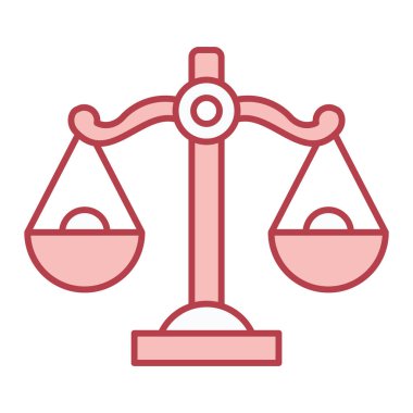 hukuk ve adalet vektör simgesi