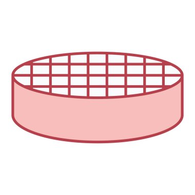 Yiyecek ve içecek sembolünün vektör çizimi. Ağ için tabak ve yemek tabelaları.