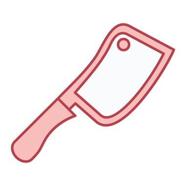 Mutfak gereçleri simgesi. Ağ için bıçak vektör simgelerinin özet çizimi